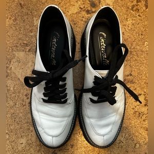 L’Intervalle Evelyn White Leather Shoes